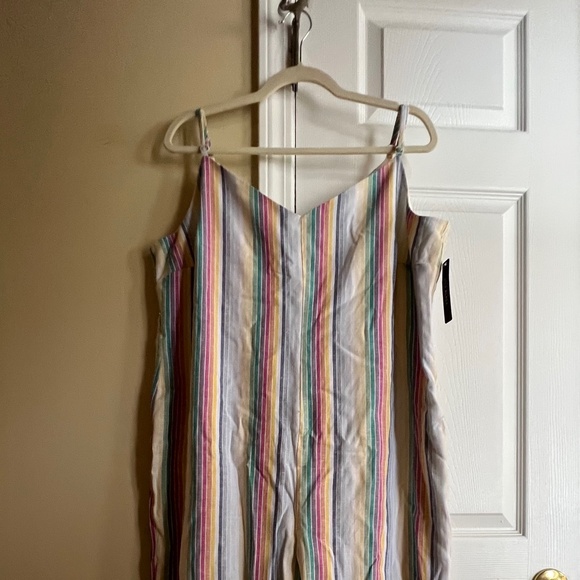 Lily Black Rainbow Stripe Romper - Picture 1 of 3